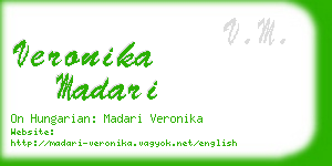 veronika madari business card